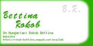 bettina rokob business card